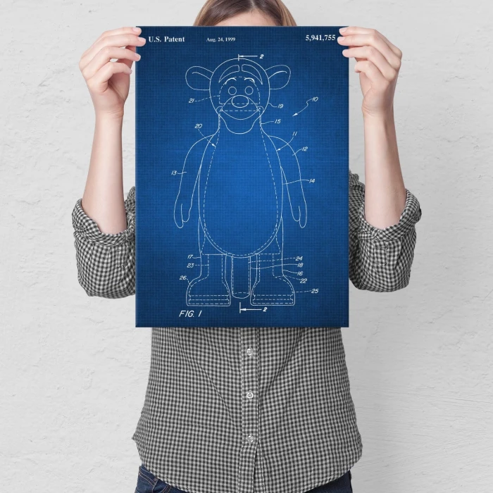 Plakat metalowy Tiger toy Tech Prezent