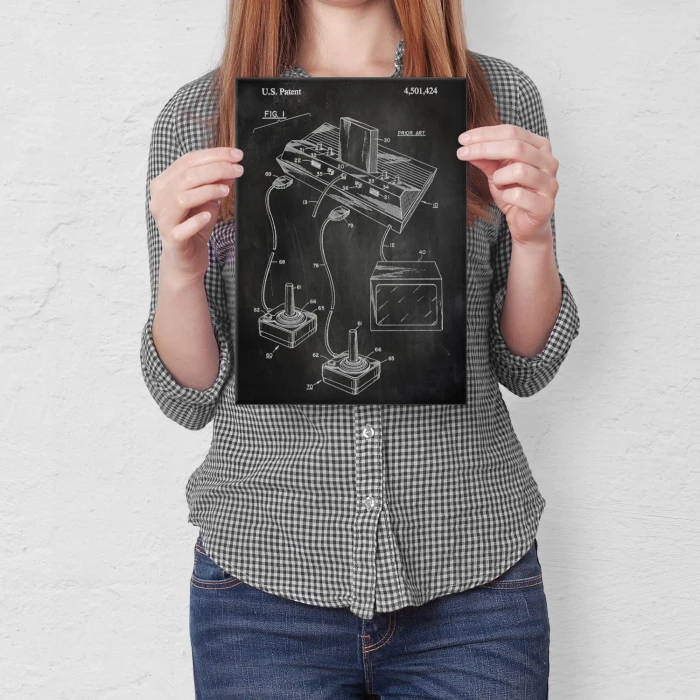 Plakat metalowy Game Console Slate Prezent