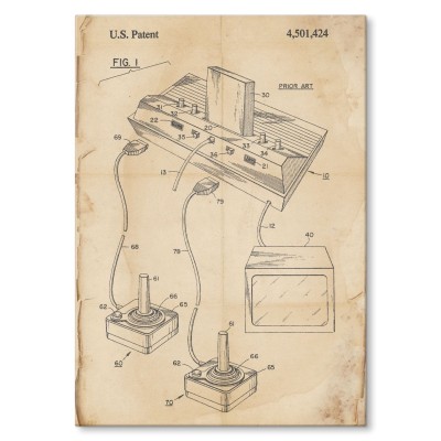 Poster metal Game Console Retro gift