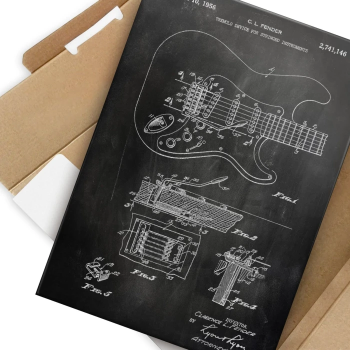 Poster metal Guitar tremolo Slate gift