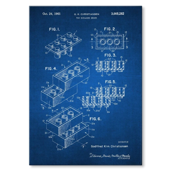 Poster metal Lego Bricks Tech gift