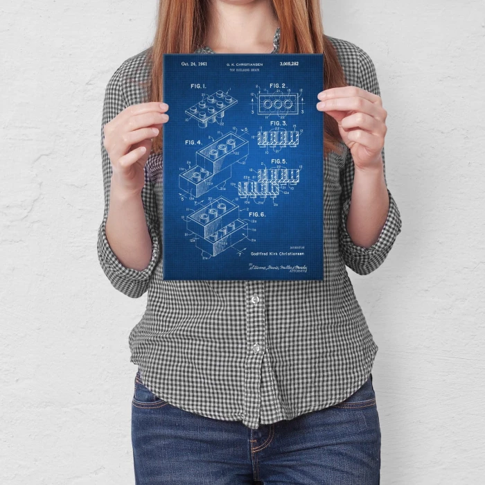 Poster metal Lego Bricks Tech gift