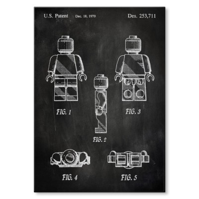 Plakat metalowy Bricks Lego Stone Prezent