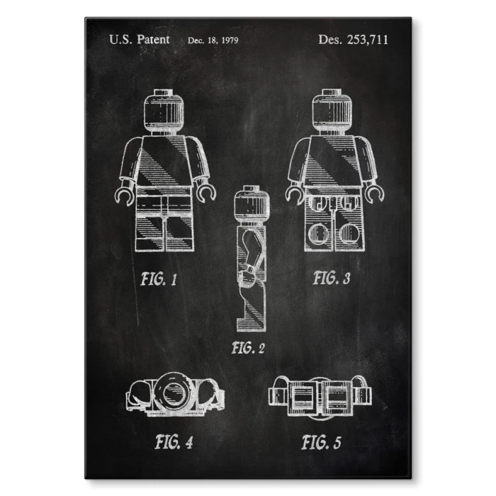 Plakat metalowy Bricks Lego Stone Prezent
