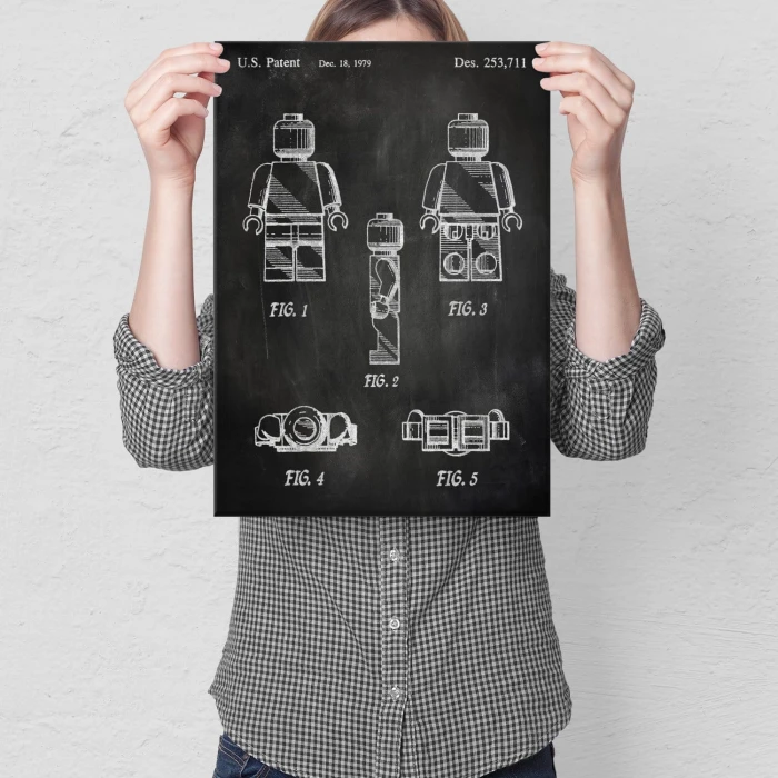 Plakat metalowy Bricks Lego Stone Prezent