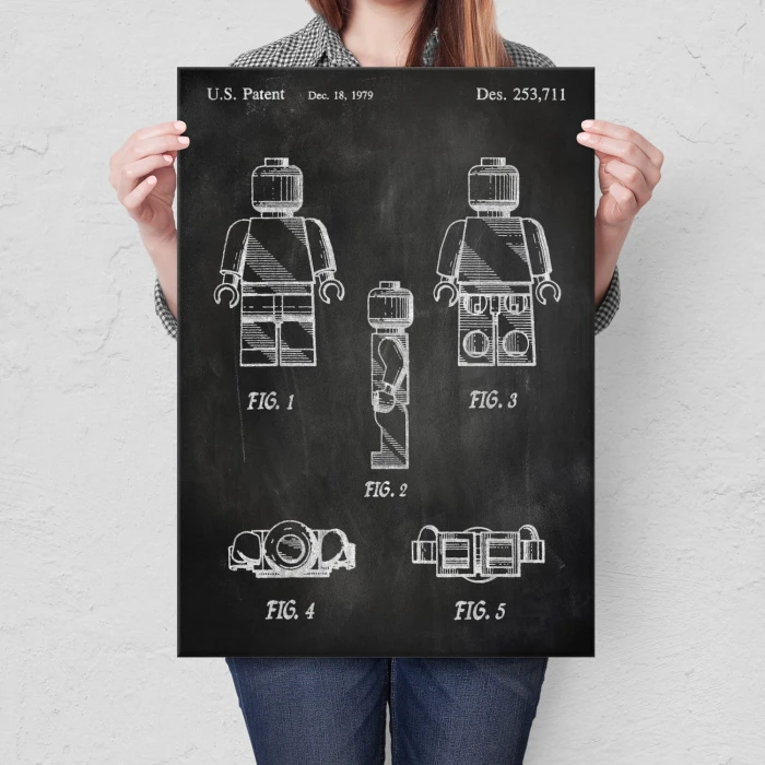 Plakat metalowy Bricks Lego Stone Prezent