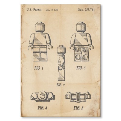 Poster metal Bricks Lego Retro gift