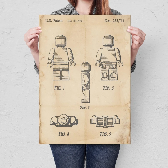 Poster metal Bricks Lego Retro gift