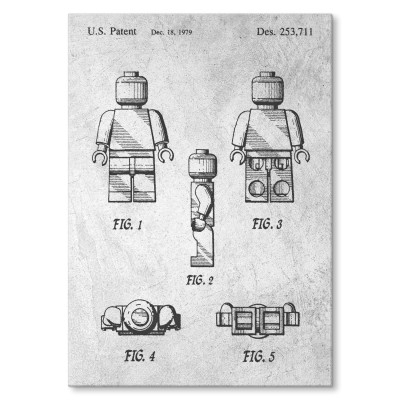 Poster metal Bricks Lego Man Stone gift