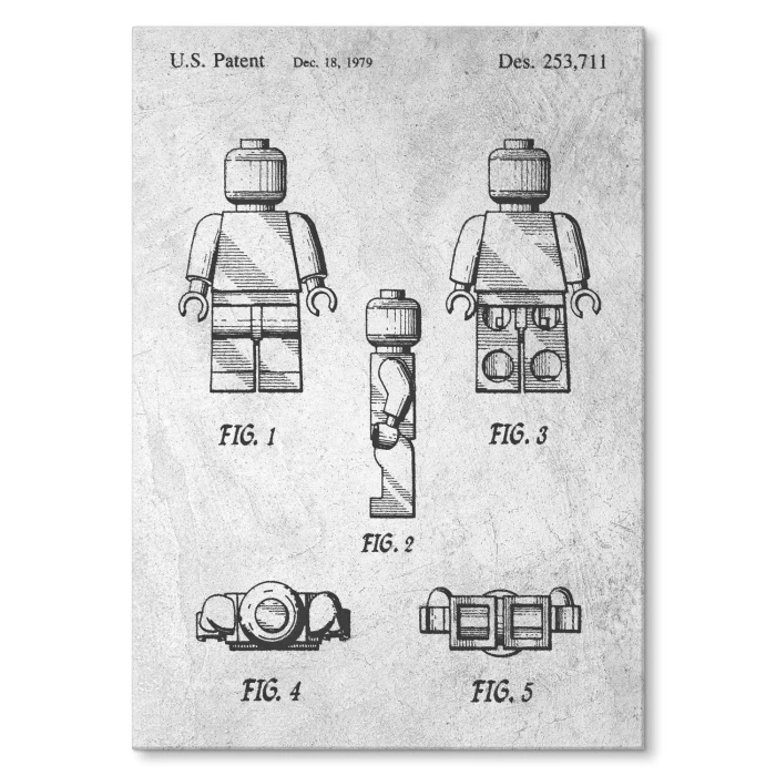 Poster metal Bricks Lego Man Stone gift