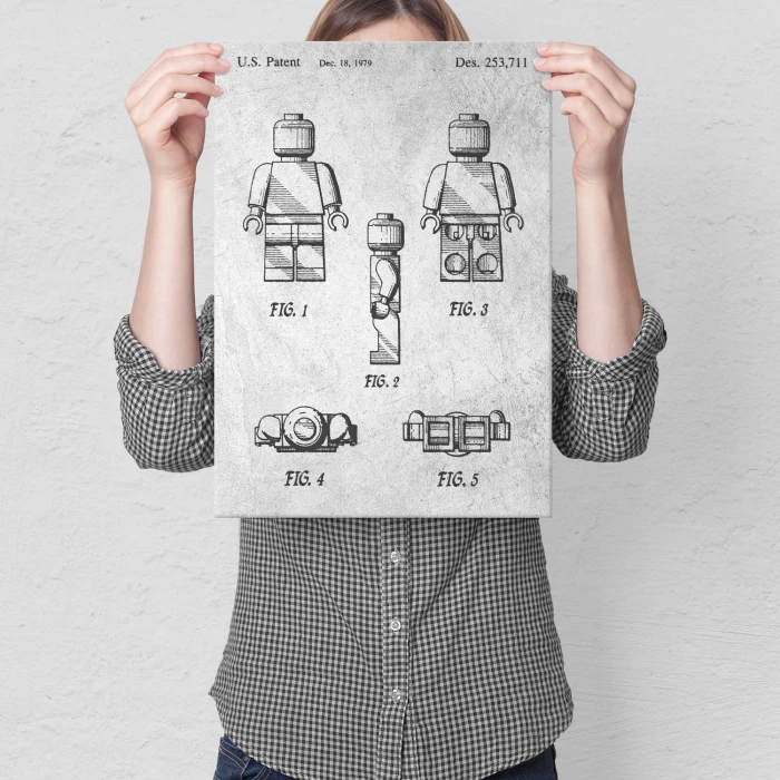Poster metal Bricks Lego Man Stone gift