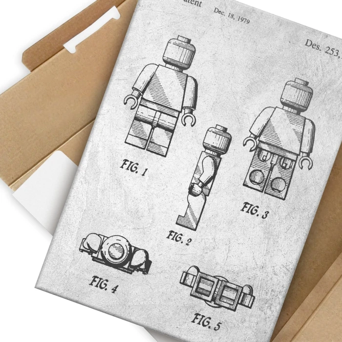 Poster metal Bricks Lego Man Stone gift