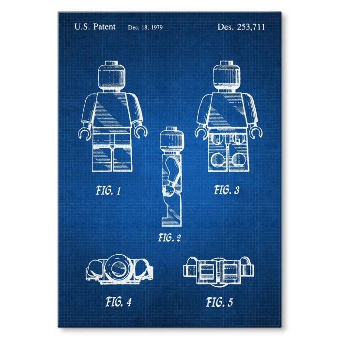 Plakat metalowy Bricks Lego Tech Prezent