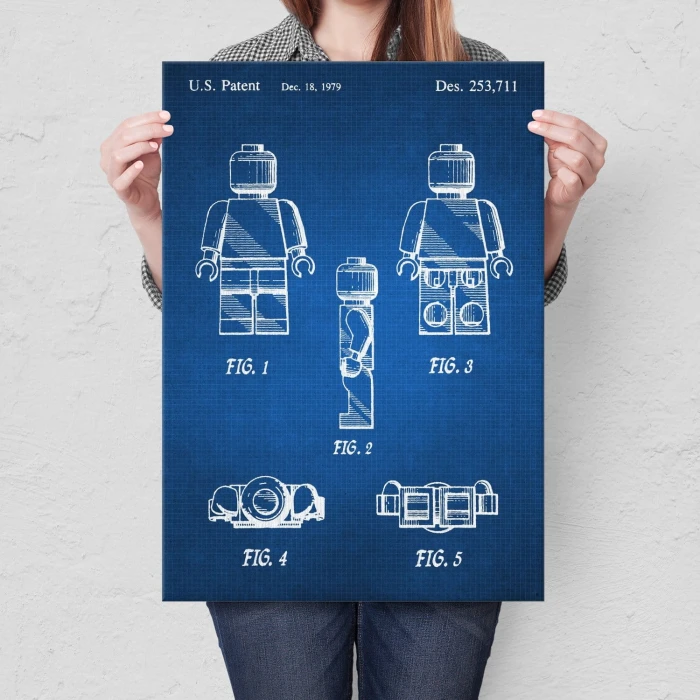 Plakat metalowy Bricks Lego Tech Prezent