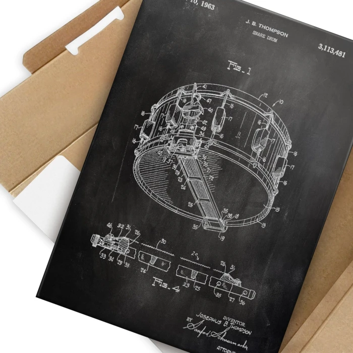 Poster metal Snare Drum Slate gift