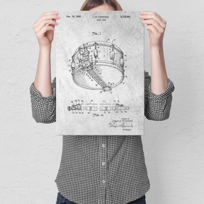 Poster metal Snare Drum Stone gift