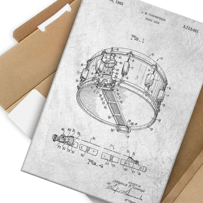 Poster metal Snare Drum Stone gift