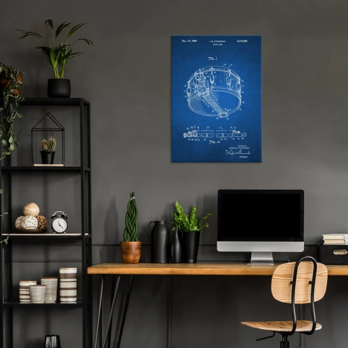 Poster metal Snare Drum Tech gift