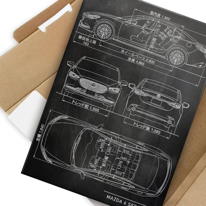 Poster metal Mazda 6 Sedan Slate gift