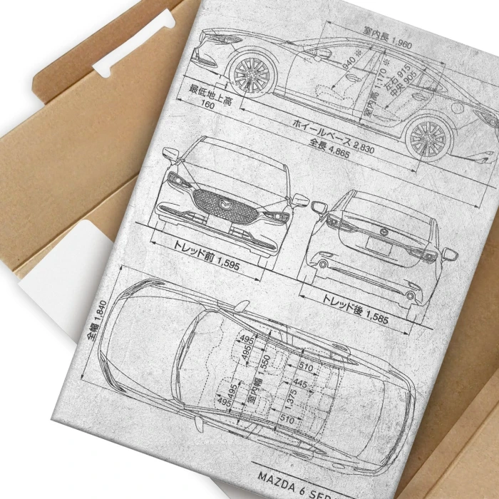 Plakat metalowy Mazda 6 Sedan Stone Prezent
