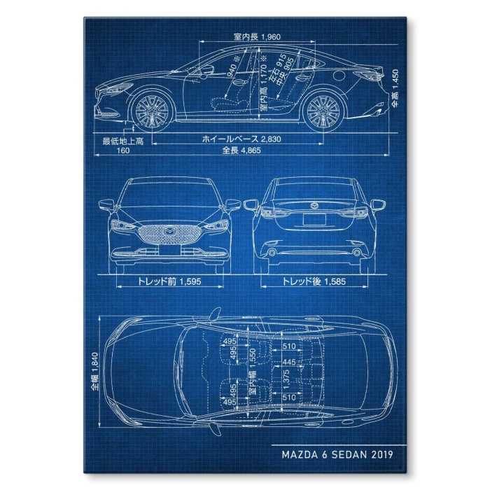 Poster metal Mazda 6 Sedan Tech gift