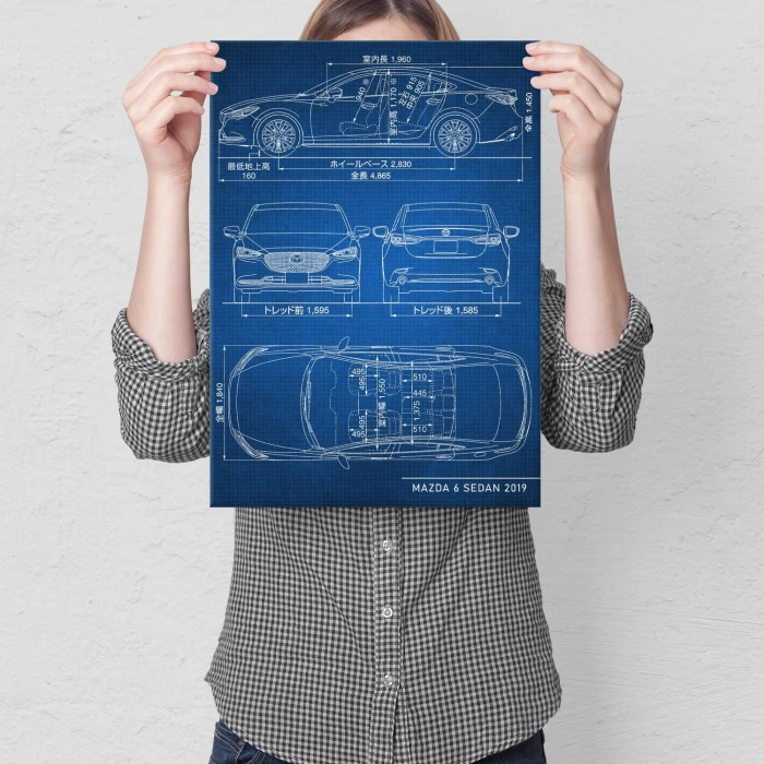 Poster metal Mazda 6 Sedan Tech gift