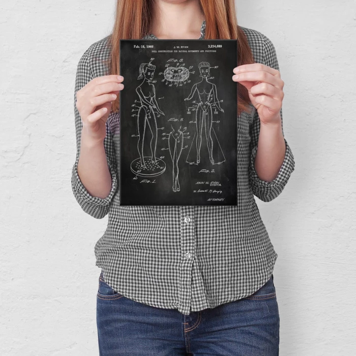 Plakat metalowy Barbie Doll Slate Prezent