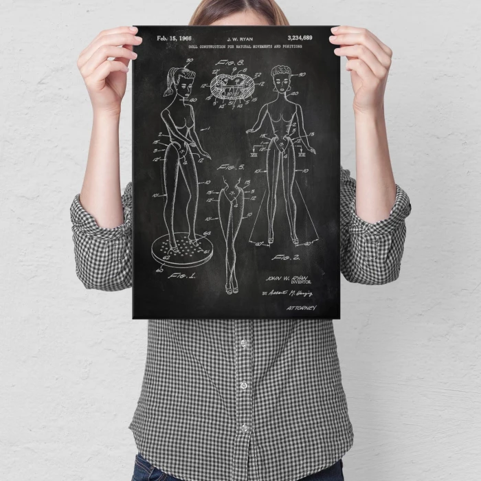 Plakat metalowy Barbie Doll Slate Prezent