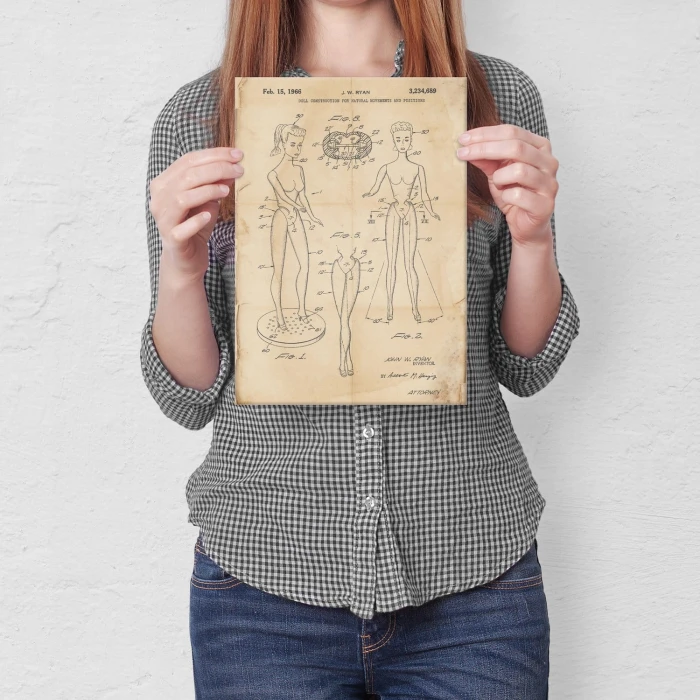 Poster metal Barbie Doll Retro gift