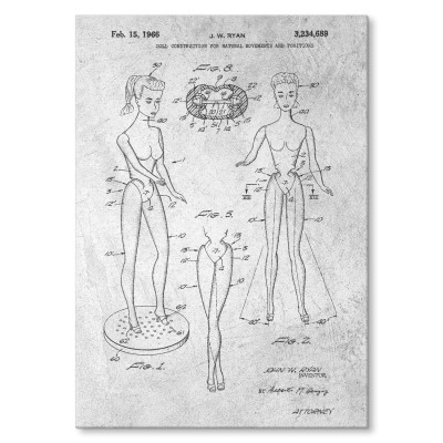 Plakat metalowy Barbie Doll Stone Prezent