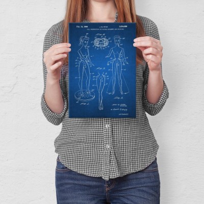 Plakat metalowy Barbie Doll Tech Prezent