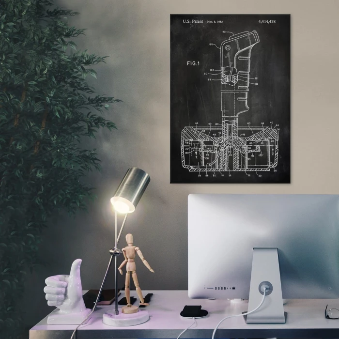 Plakat metalowy Joystick Game Slate Prezent