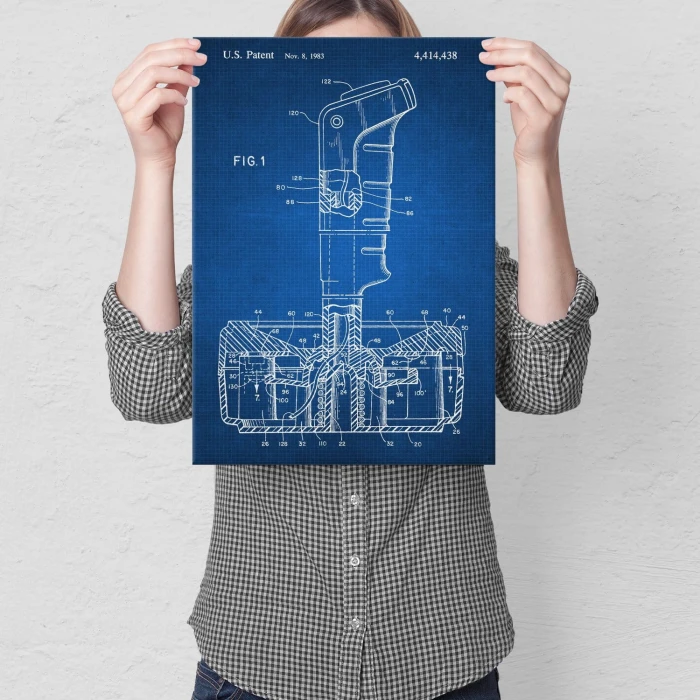 Plakat metalowy Joystick Game Tech Prezent