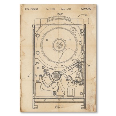 Poster metal HDD Computer Retro gift