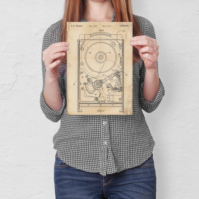 Poster metal HDD Computer Retro gift