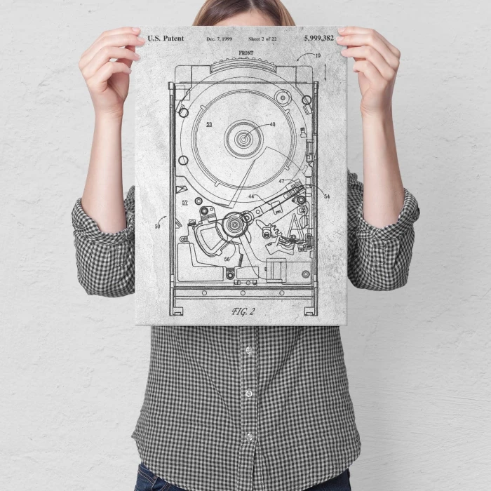 Poster metal HDD Computer Stone gift