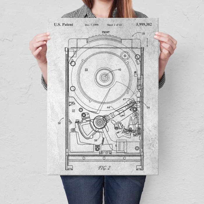 Poster metal HDD Computer Stone gift