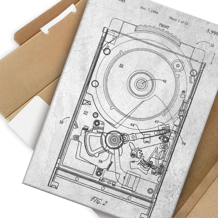 Plakat metalowy HDD Computer Stone Prezent
