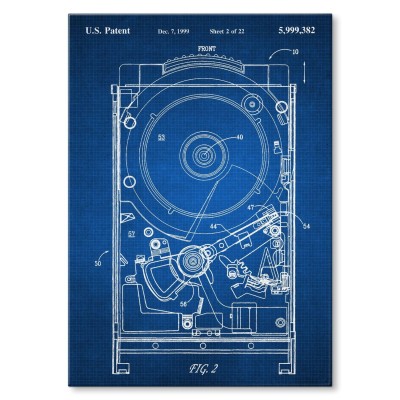 Plakat metalowy HDD Computer Tech Prezent