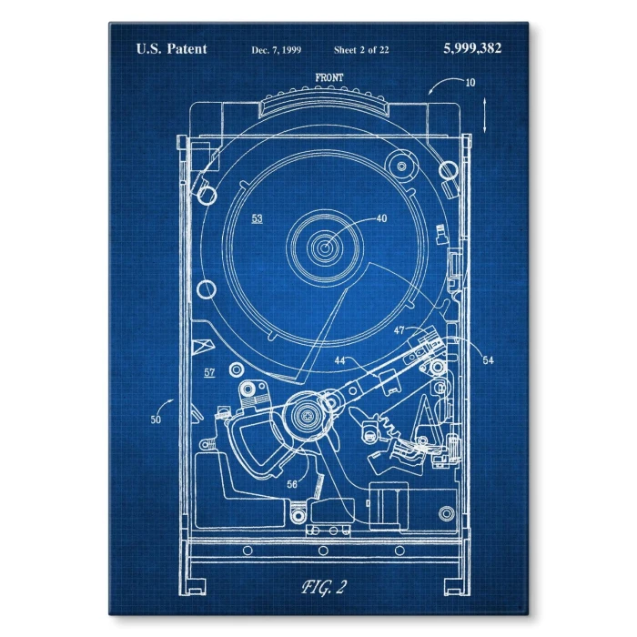 Poster metal HDD Computer Tech gift