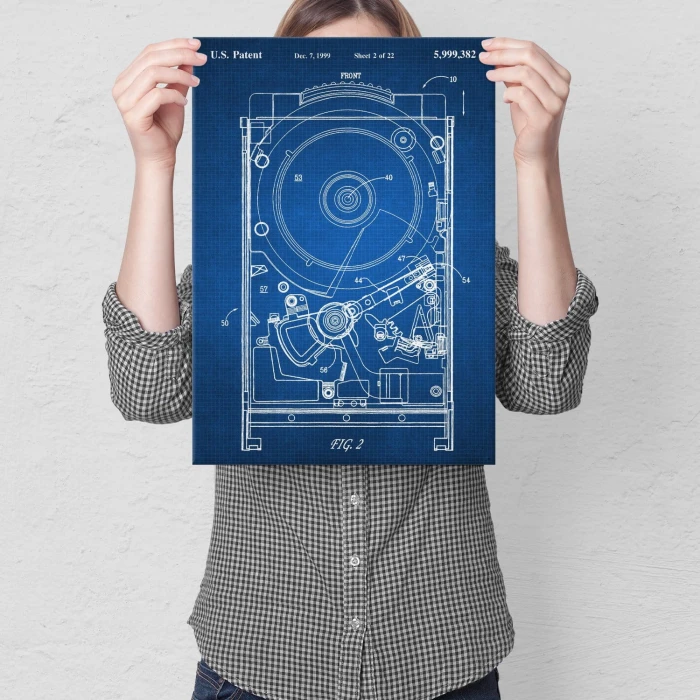Poster metal HDD Computer Tech gift