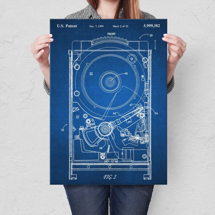 Poster metal HDD Computer Tech gift
