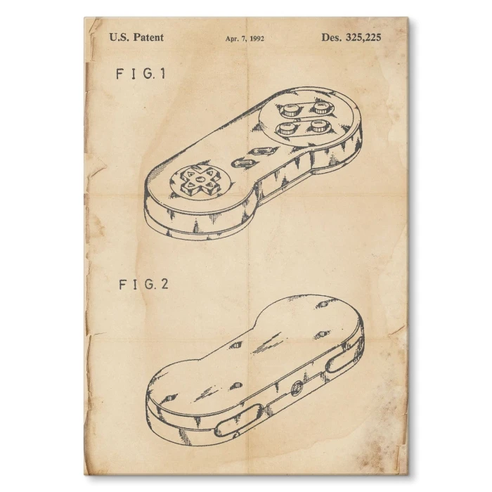 Poster metal Gamepad Retro gift