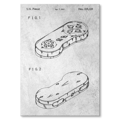 Plakat metalowy Gamepad Stone Prezent