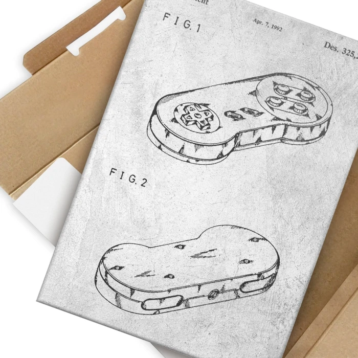 Plakat metalowy Gamepad Stone Prezent
