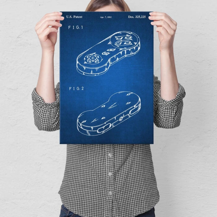 Poster metal Gamepad Tech gift