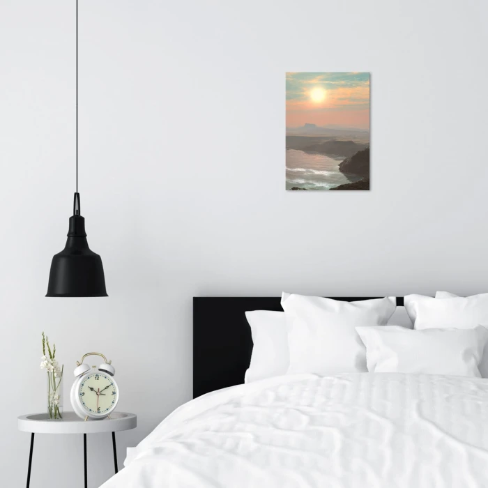 Poster metal lake on Mars gift