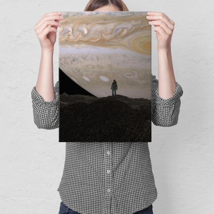 Poster metal big planet gift