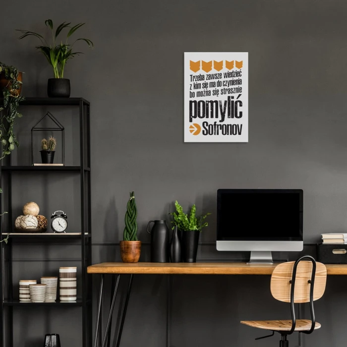 Plakat metalowy Sofronov Prezent