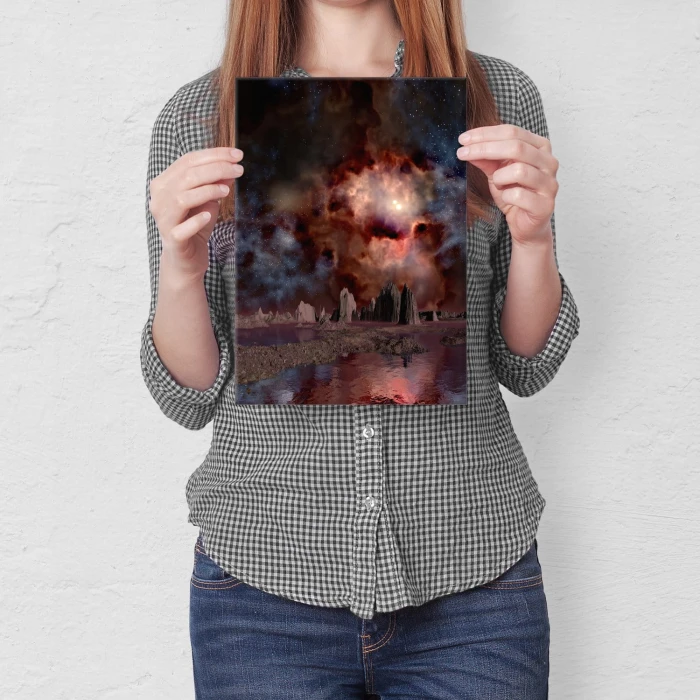 Poster metal new galaxy gift